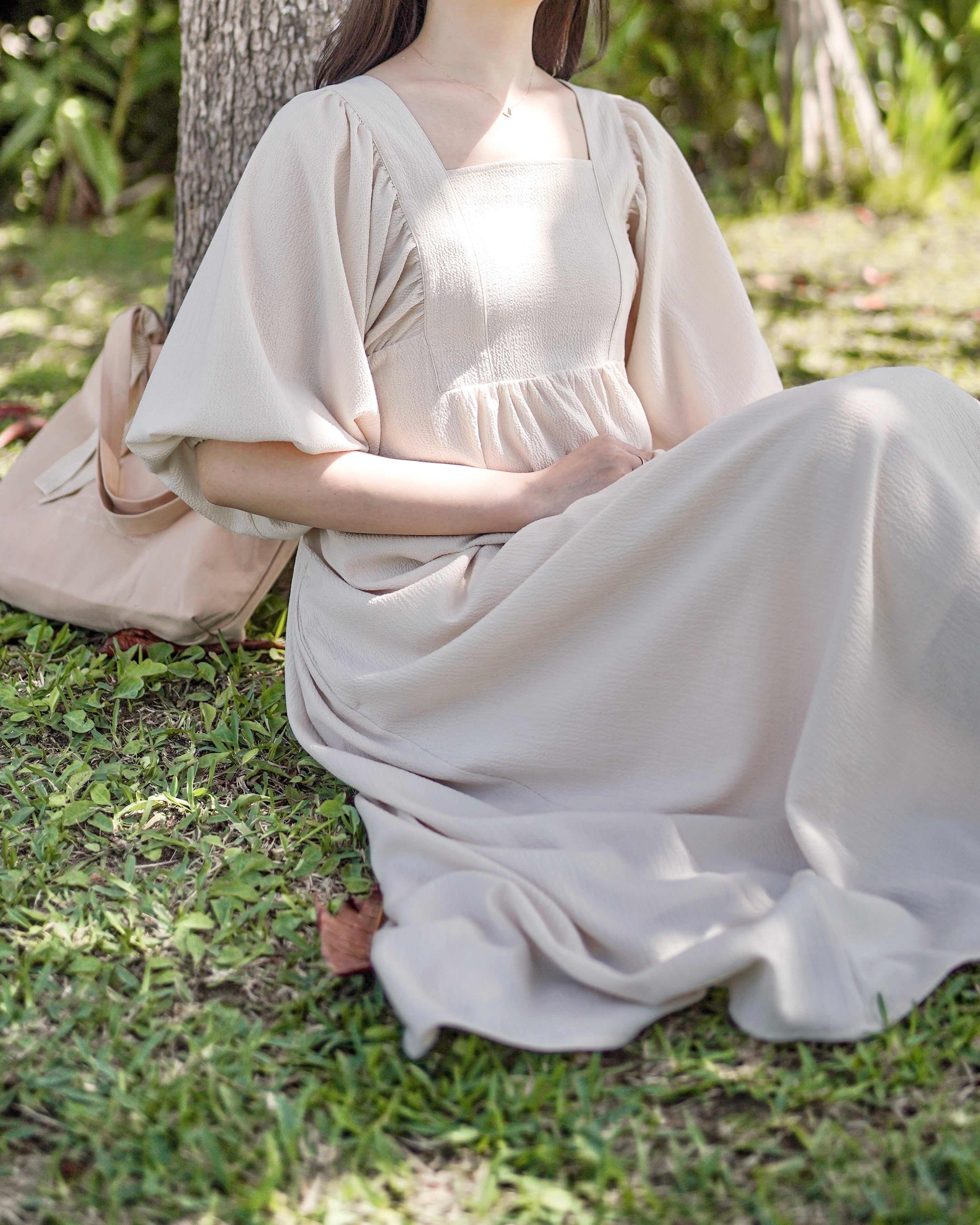 soft volume gather dress〈6月下旬〜7月上旬発送予定〉