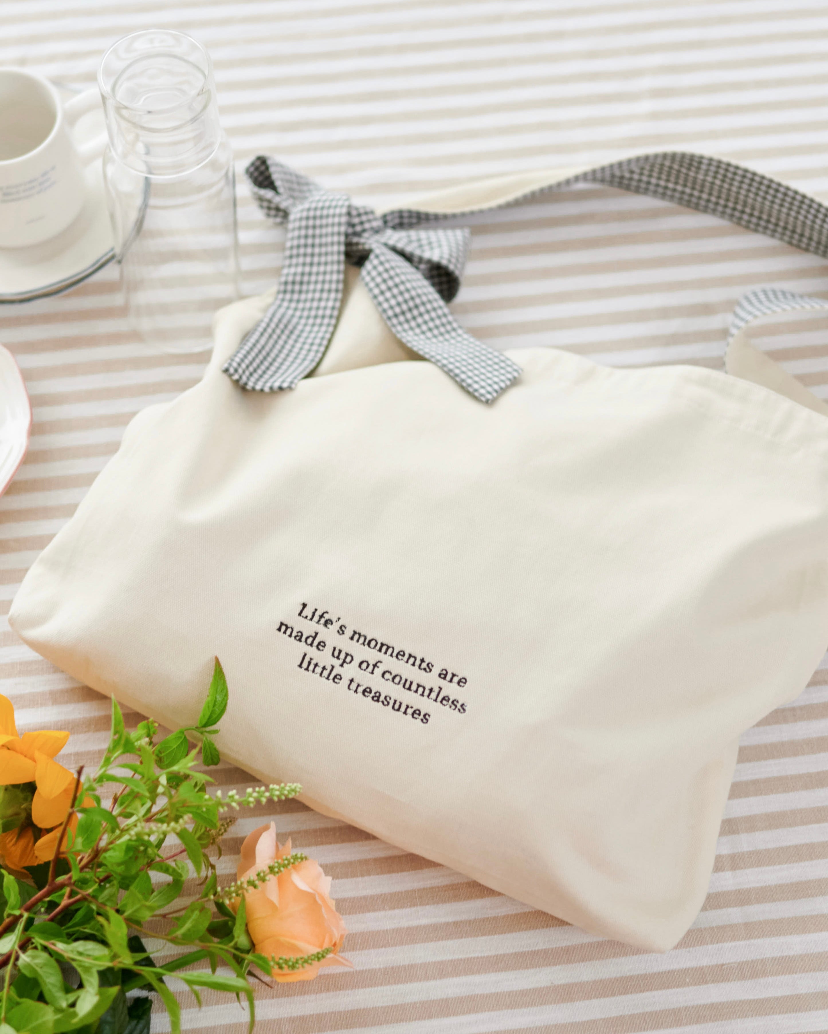 one-handle ribbon tote bag〈8月下旬〜9月上旬お届け〉