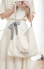 one-handle ribbon tote bag
