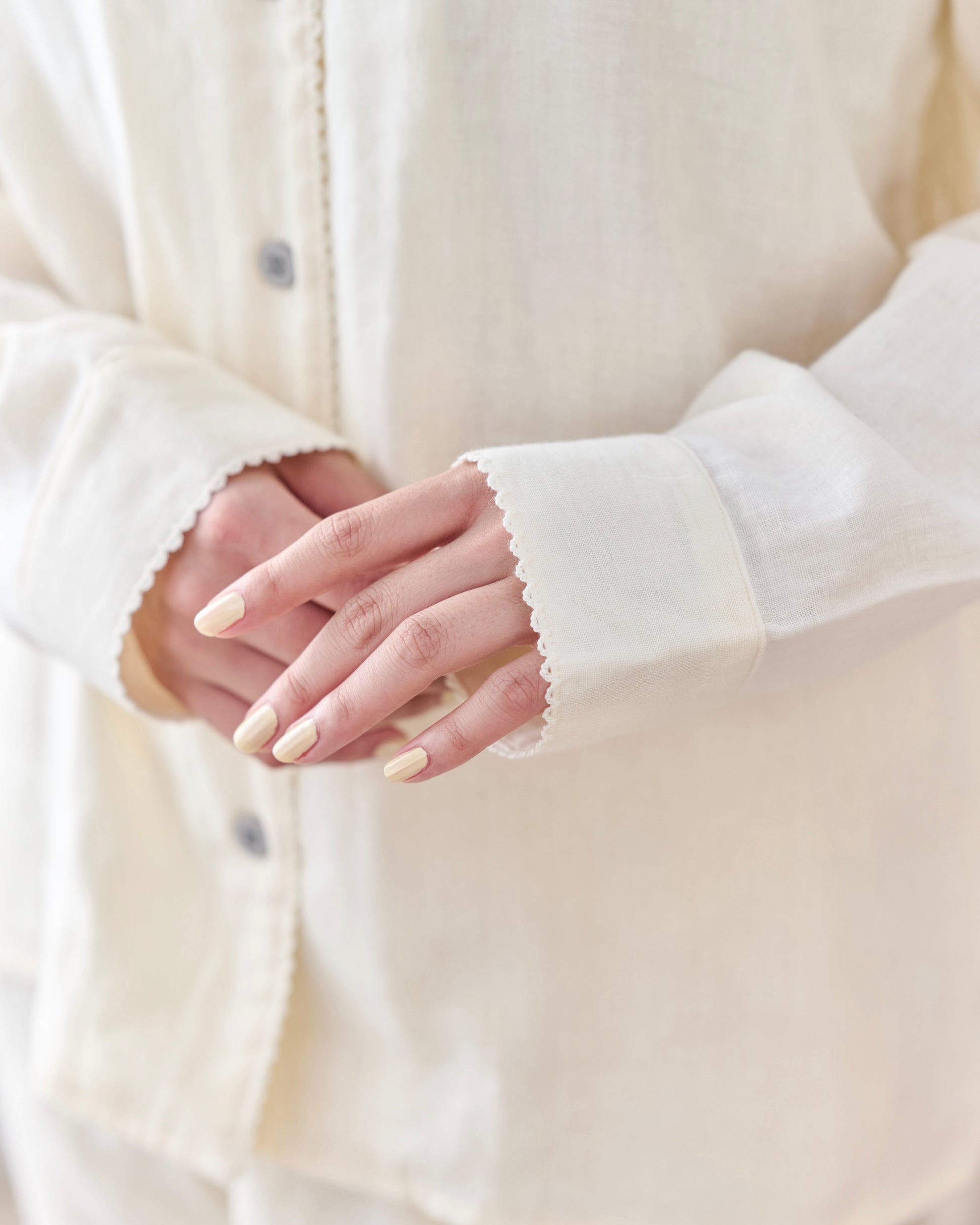 long sleeve cotton pajamas〈12月中旬〜12月下旬お届け〉