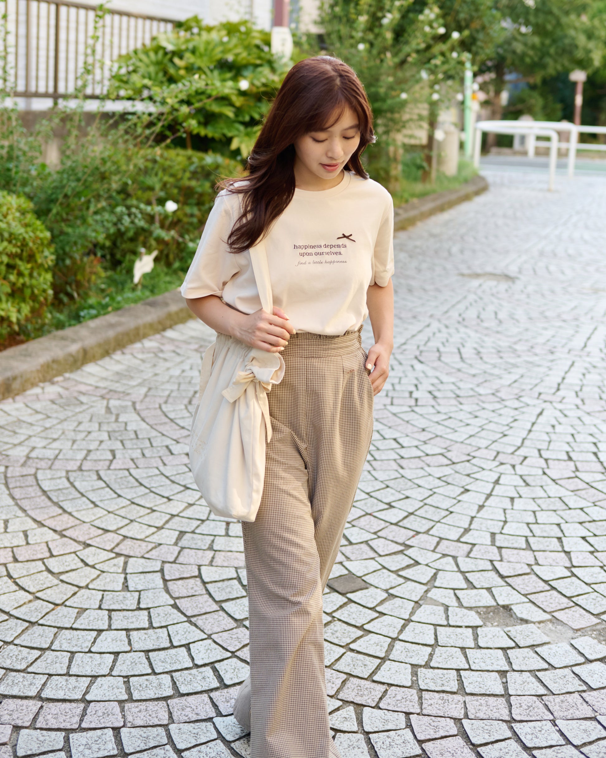 waist frill checked pants〈12月下旬〜1月上旬お届け〉