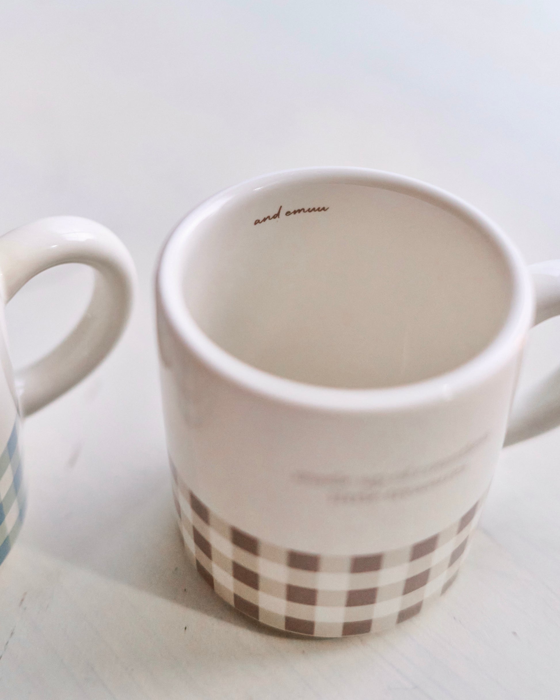 check pattern mug〈11月中旬〜11月下旬お届け〉