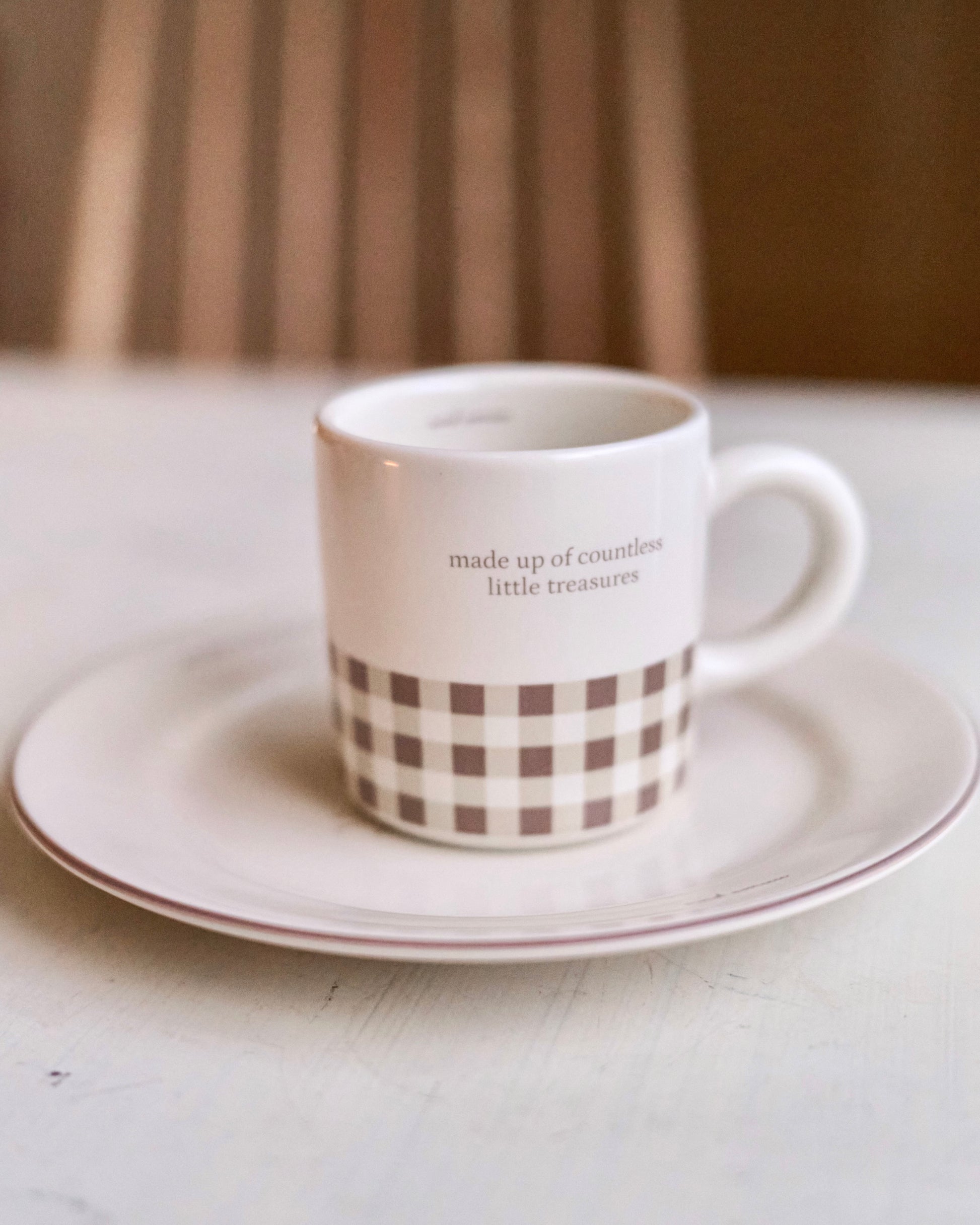 check pattern mug〈11月中旬〜11月下旬お届け〉
