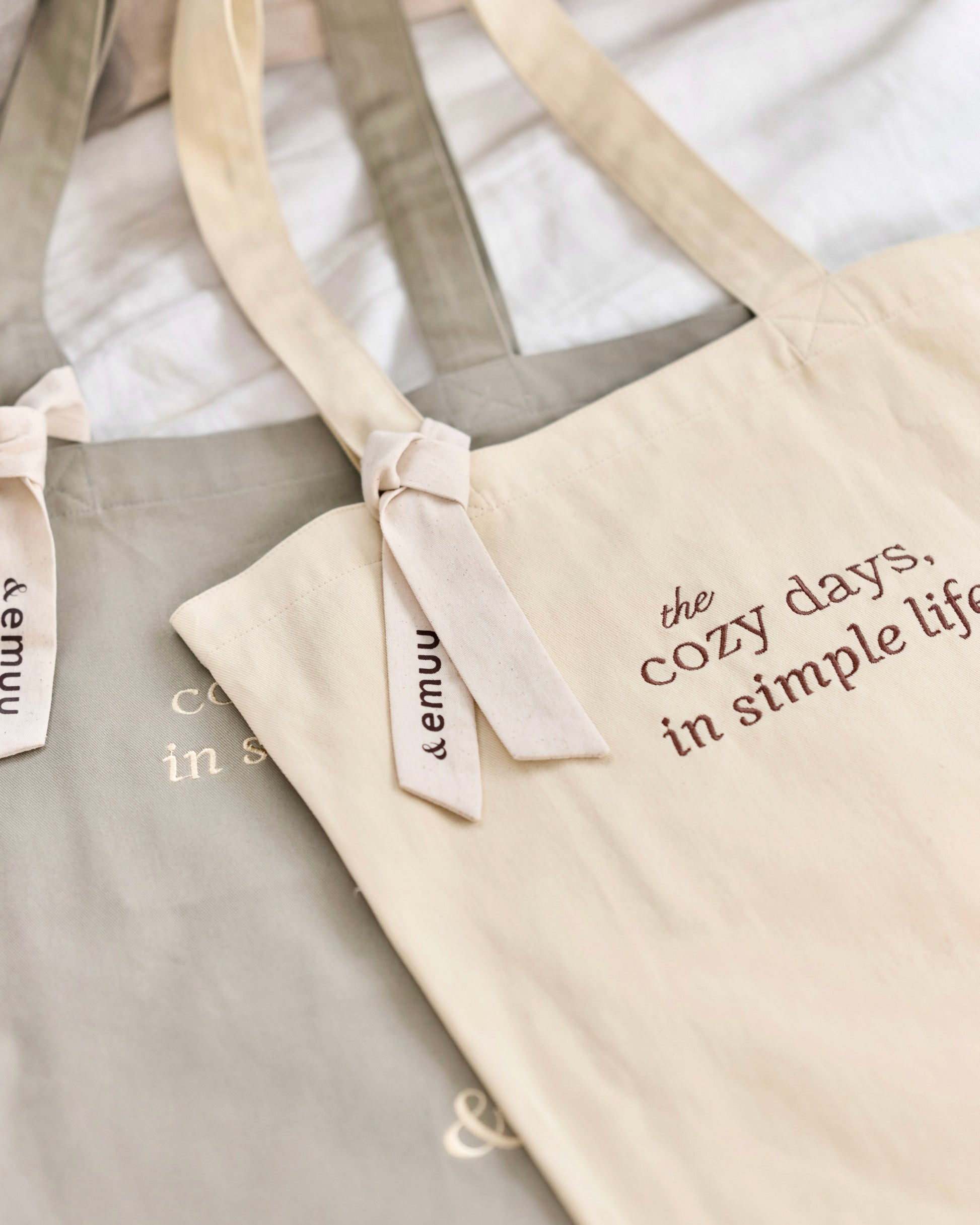 cozy days message tote bag〈4月上旬〜4月中旬お届け〉