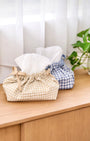 soft gingham drawstring tissue pouch〈4月中旬〜4月下旬お届け〉