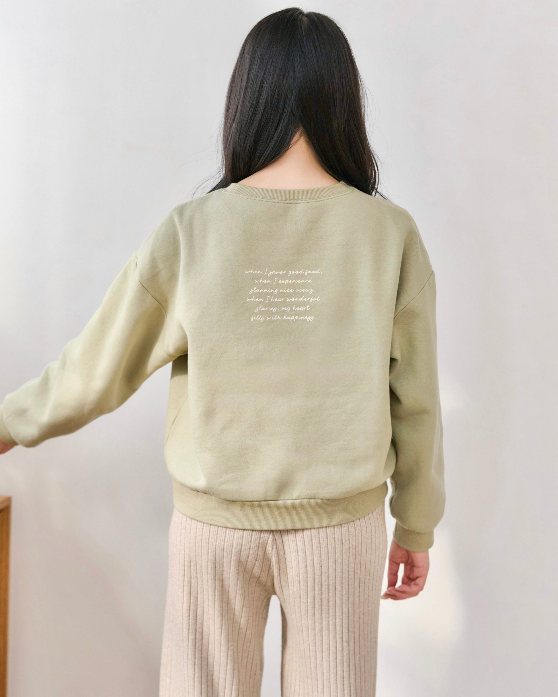 cozy fit message sweatshirt〈2月下旬〜3月上旬お届け〉