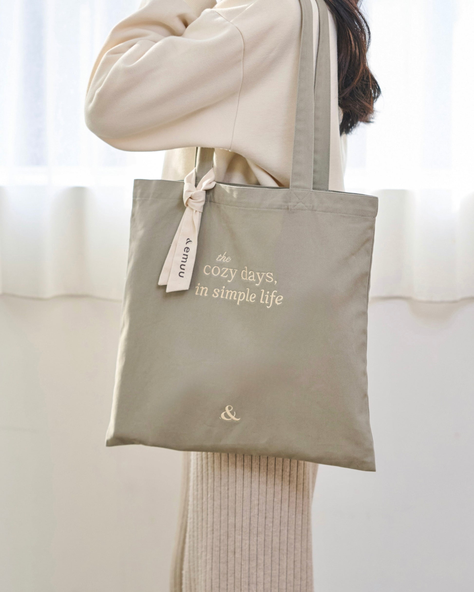 cozy days message tote bag〈4月上旬〜4月中旬お届け〉