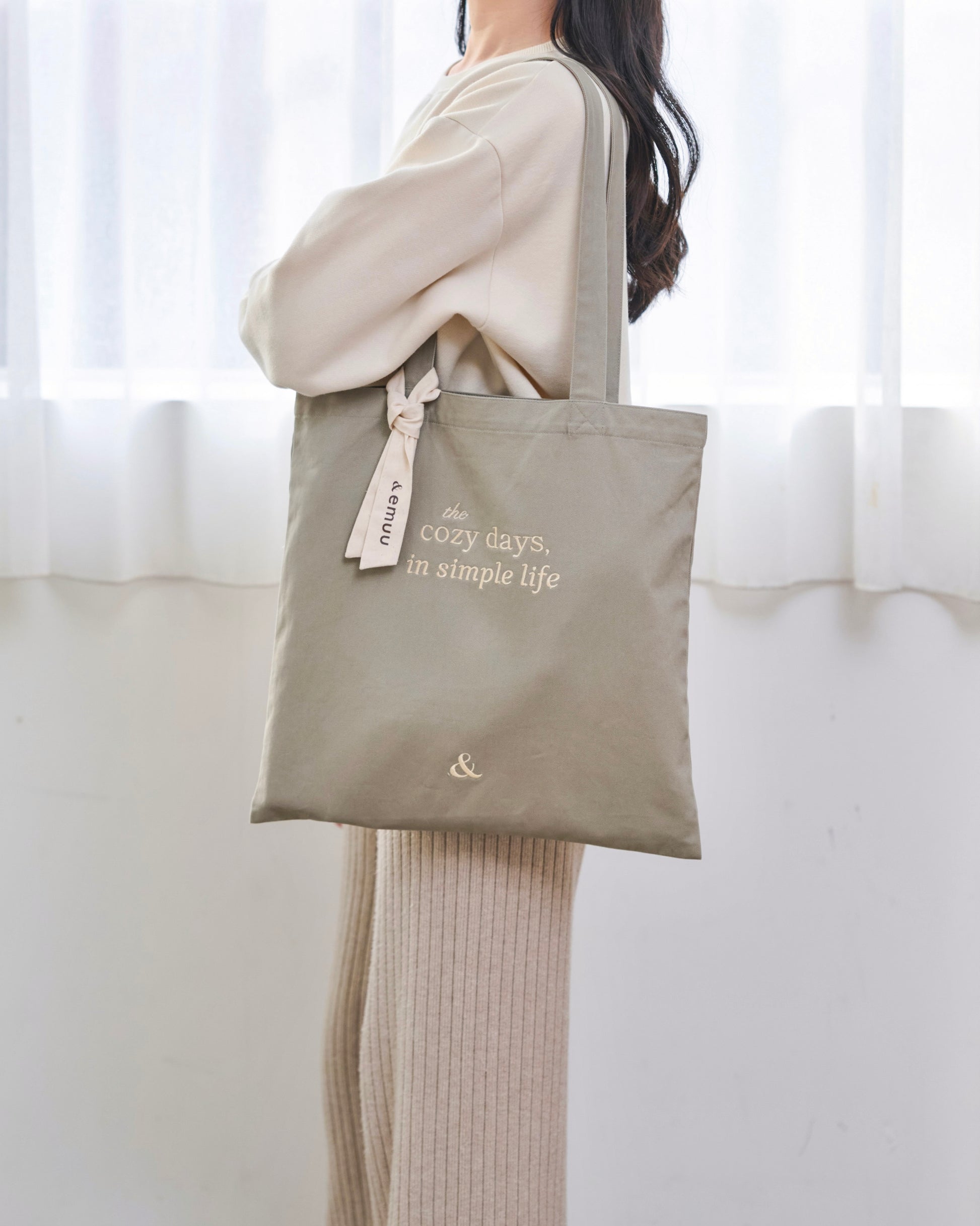 cozy days message tote bag〈4月上旬〜4月中旬お届け〉