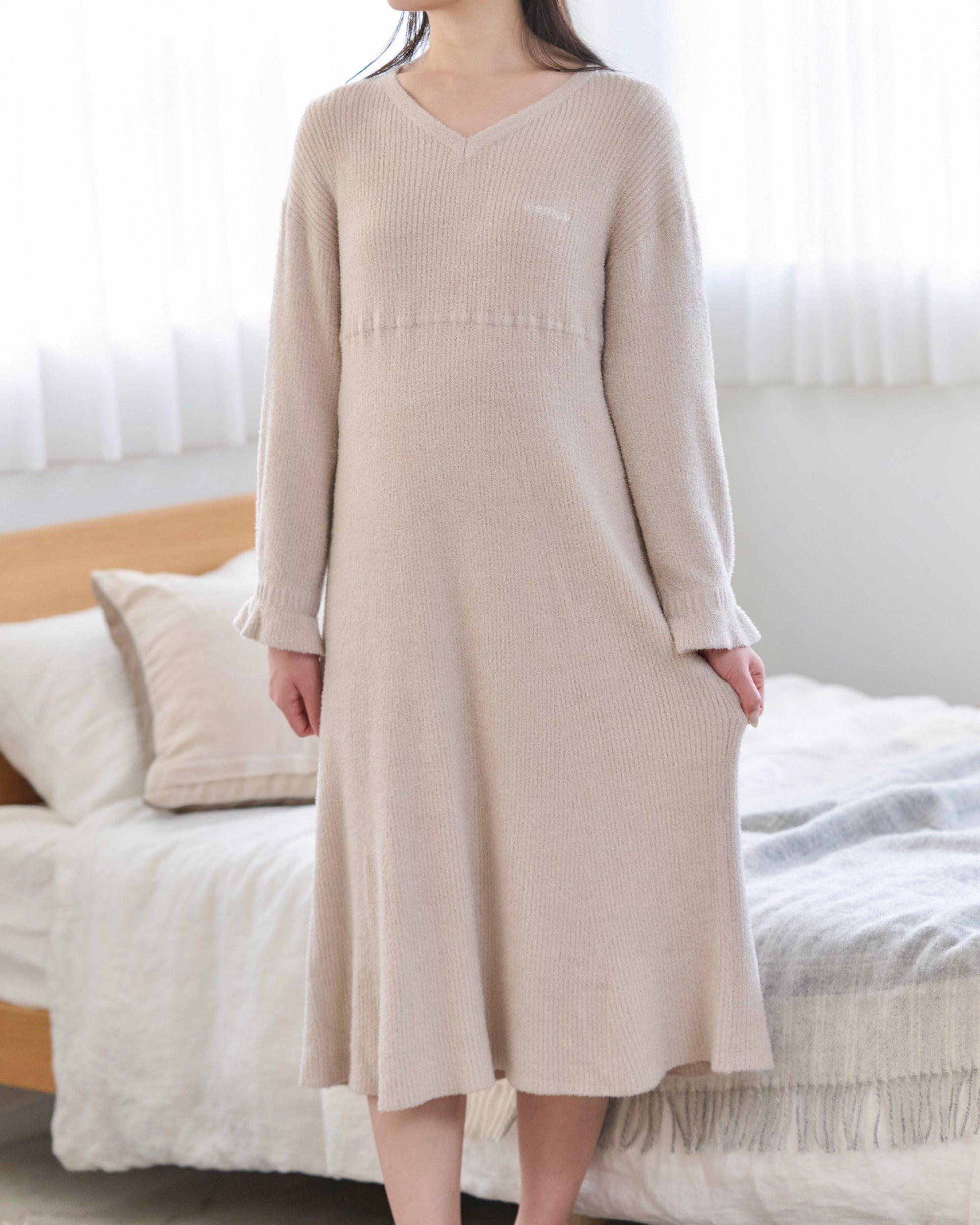 soft knit room onepiece〈2月下旬〜3月上旬お届け〉
