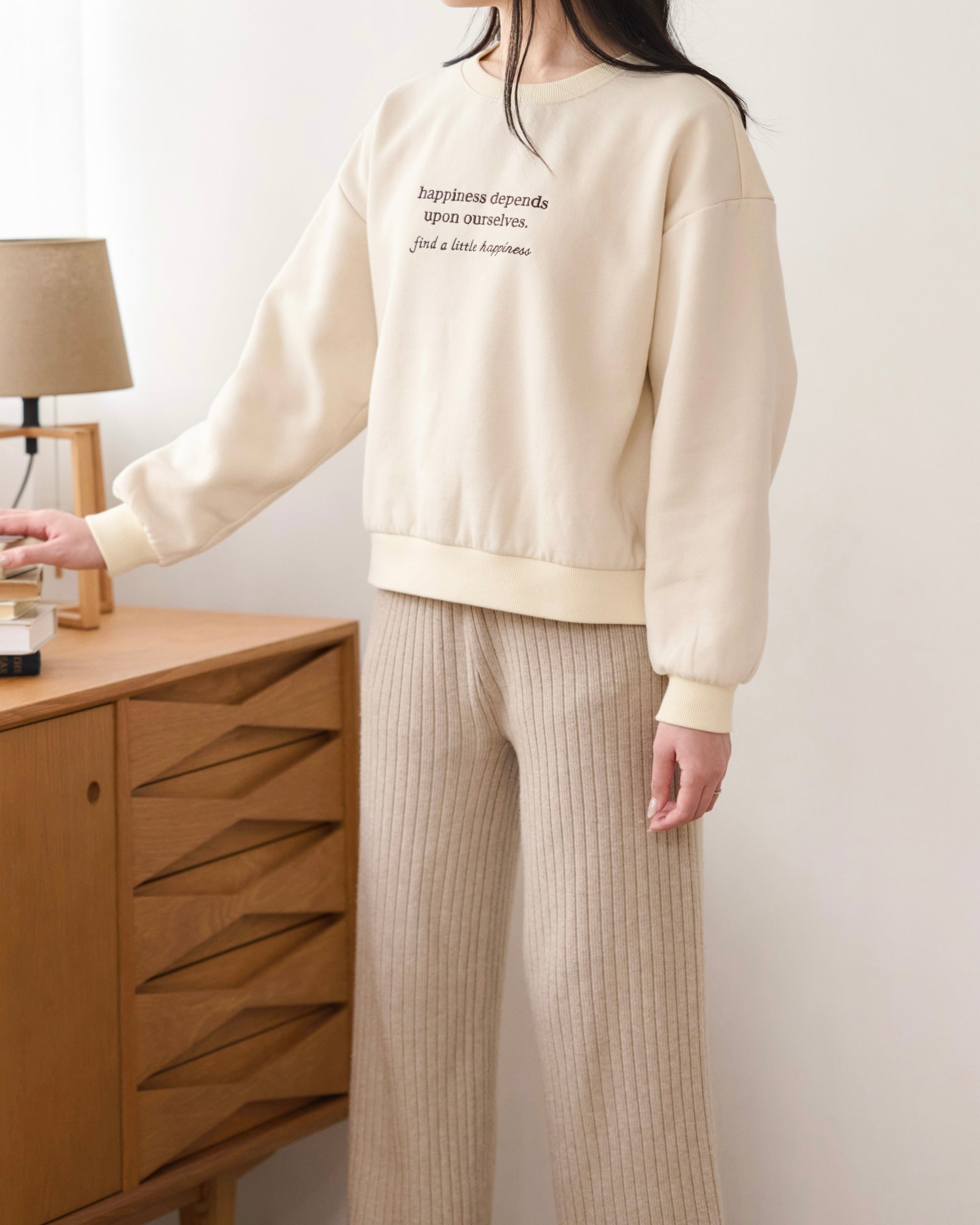 cozy fit message sweatshirt〈2月下旬〜3月上旬お届け〉