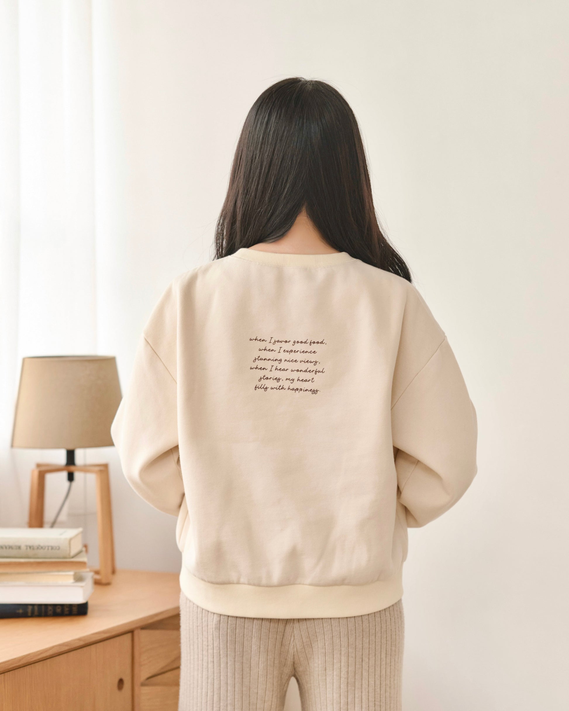 cozy fit message sweatshirt〈2月下旬〜3月上旬お届け〉