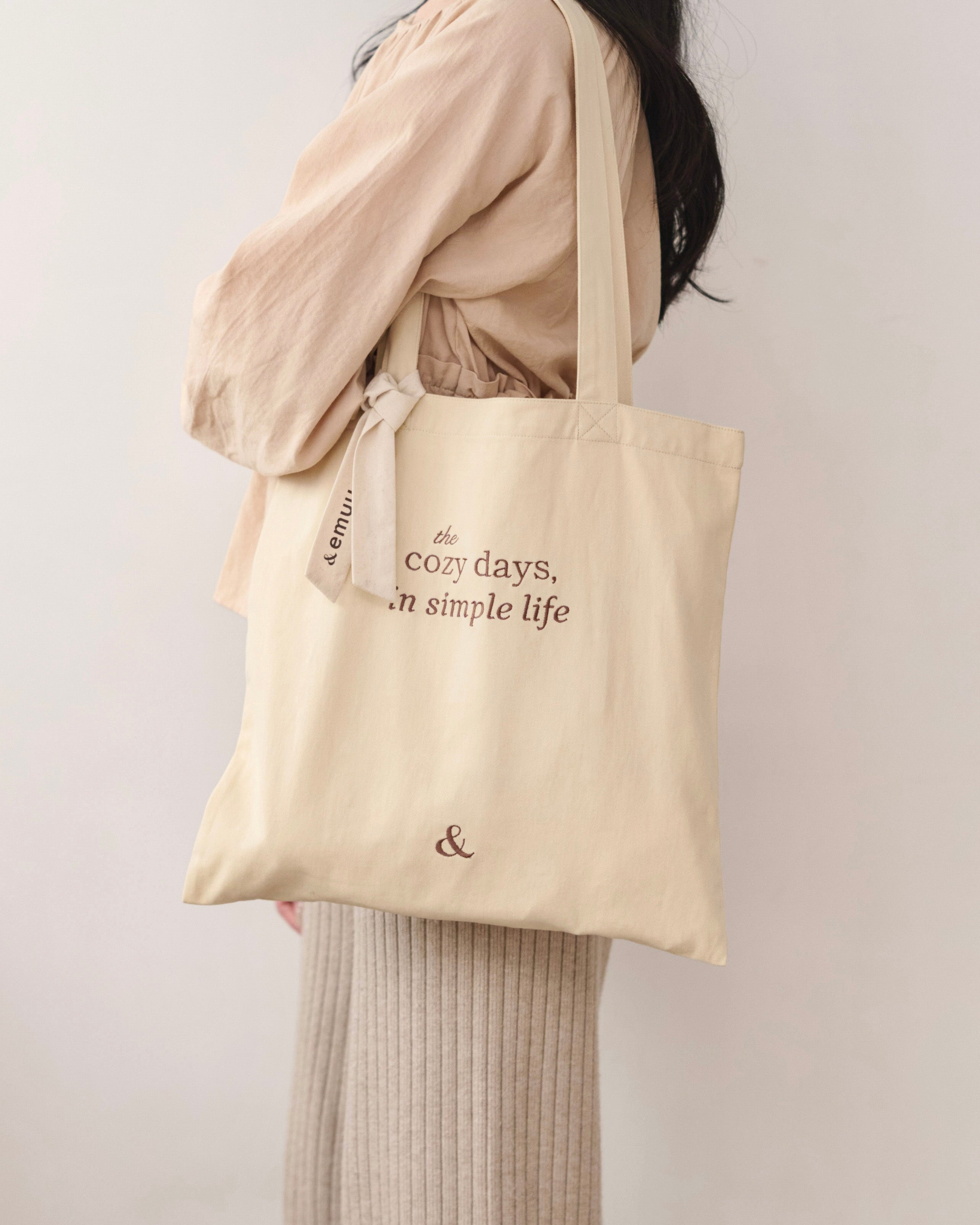 cozy days message tote bag〈4月上旬〜4月中旬お届け〉