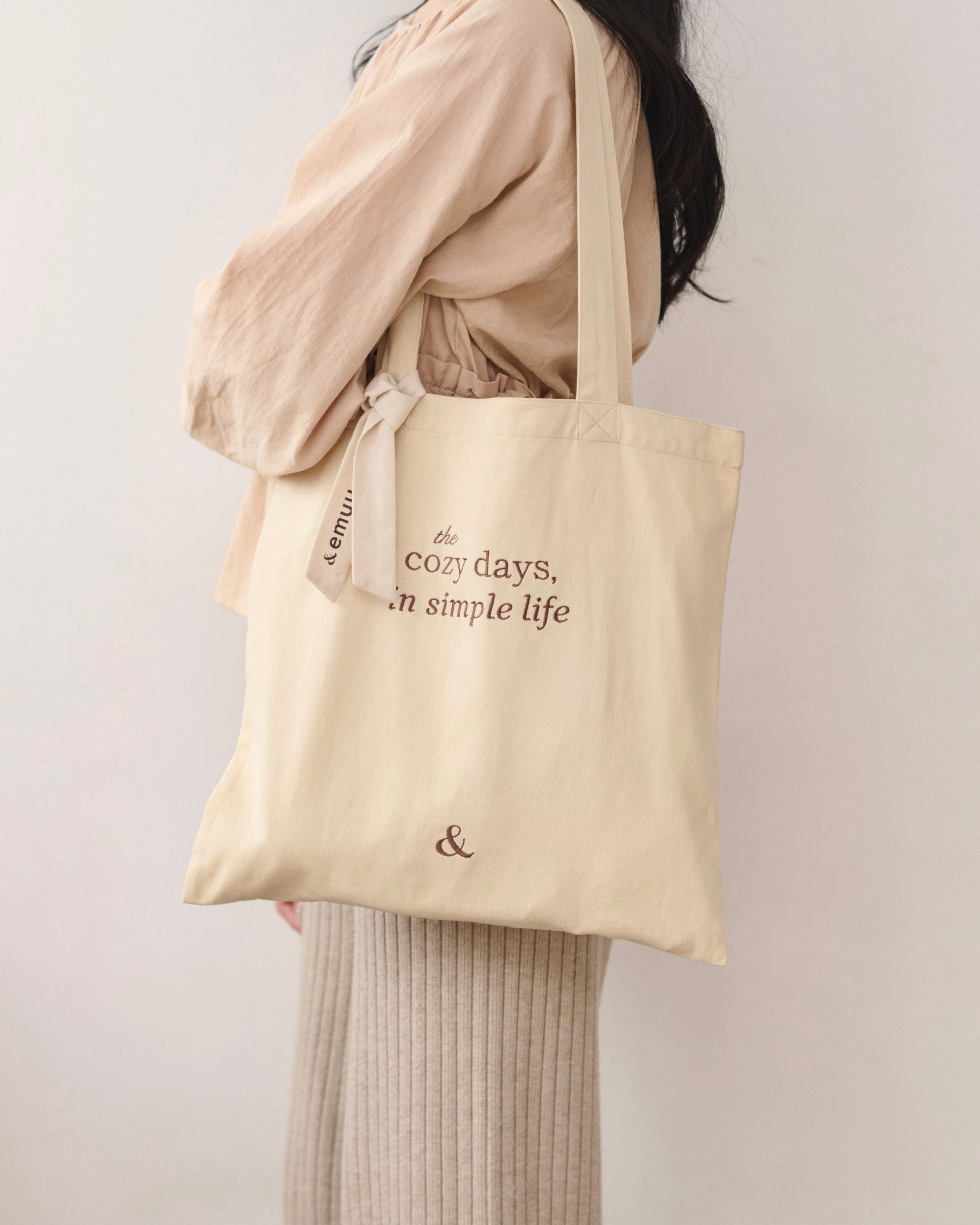 cozy days message tote bag〈4月上旬〜4月中旬お届け〉