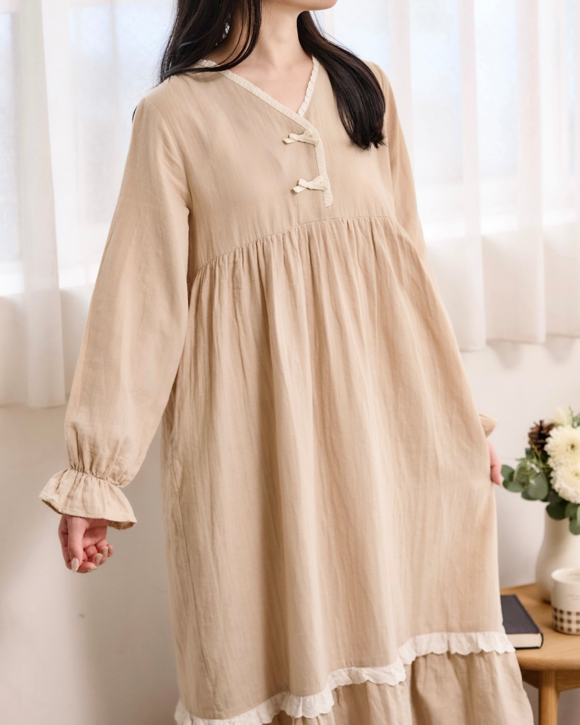 natural cotton room onepiece〈3月下旬〜4月上旬お届け〉