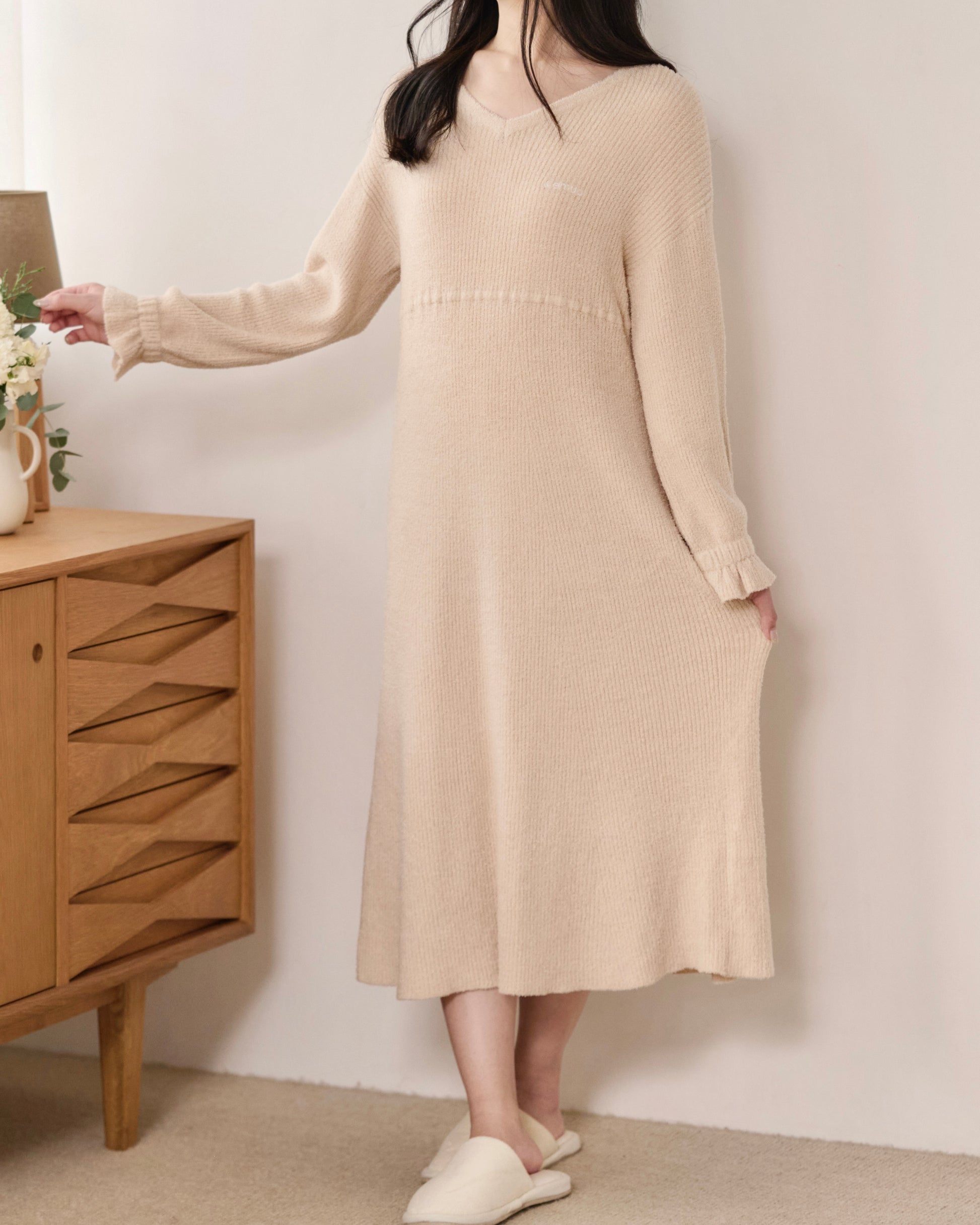 soft knit room onepiece〈2月下旬〜3月上旬お届け〉