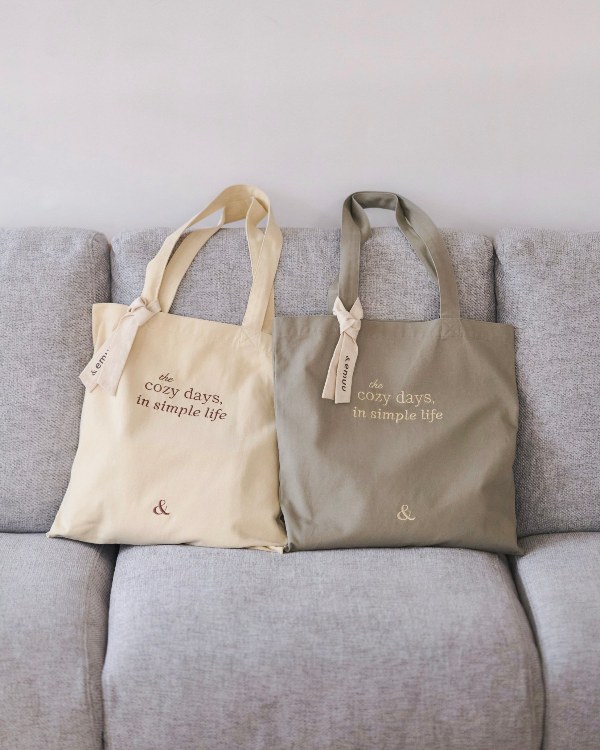 cozy days message tote bag〈4月上旬〜4月中旬お届け〉