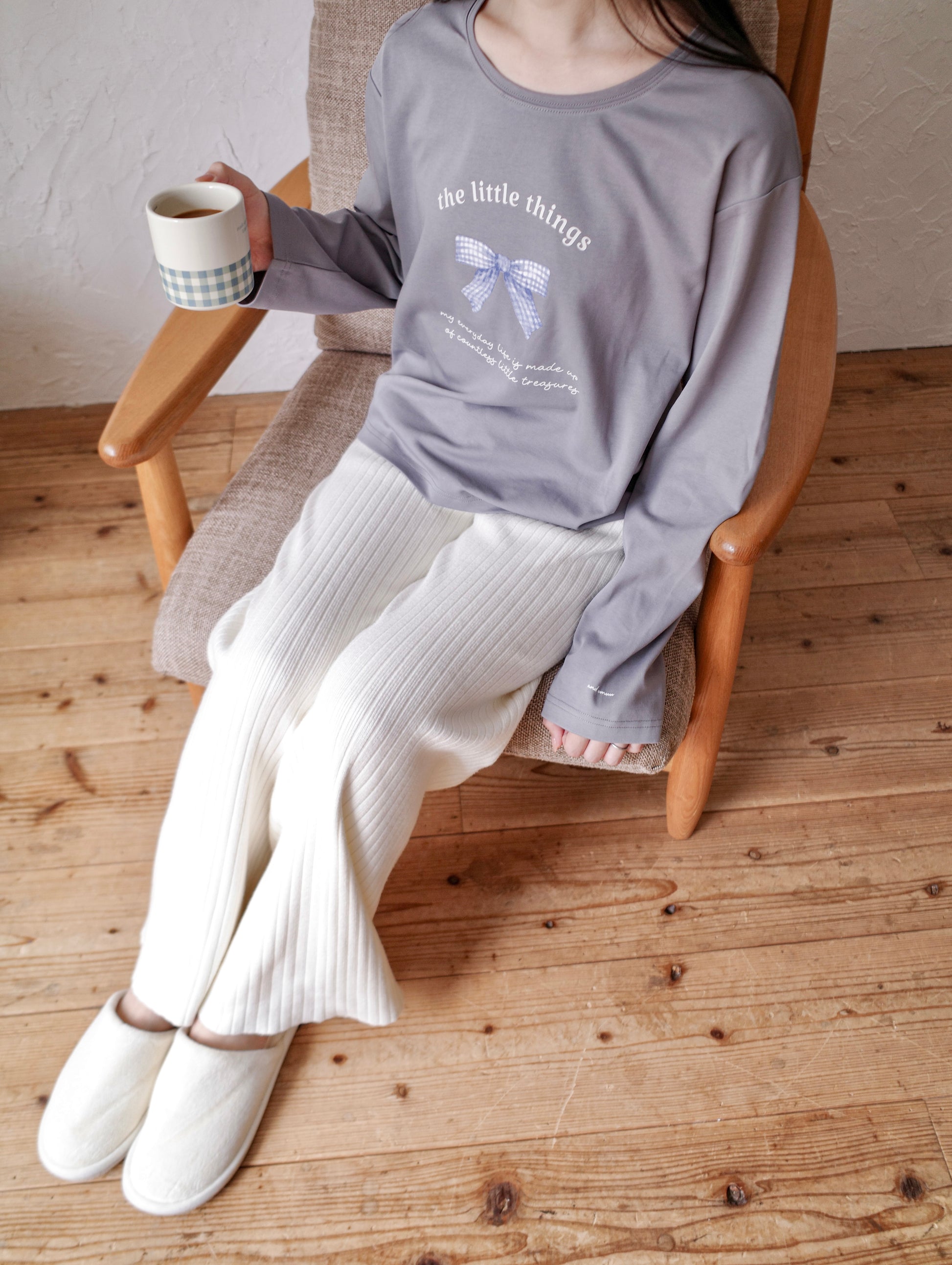 cozy fit rib knit pants〈2月下旬〜3月上旬お届け〉