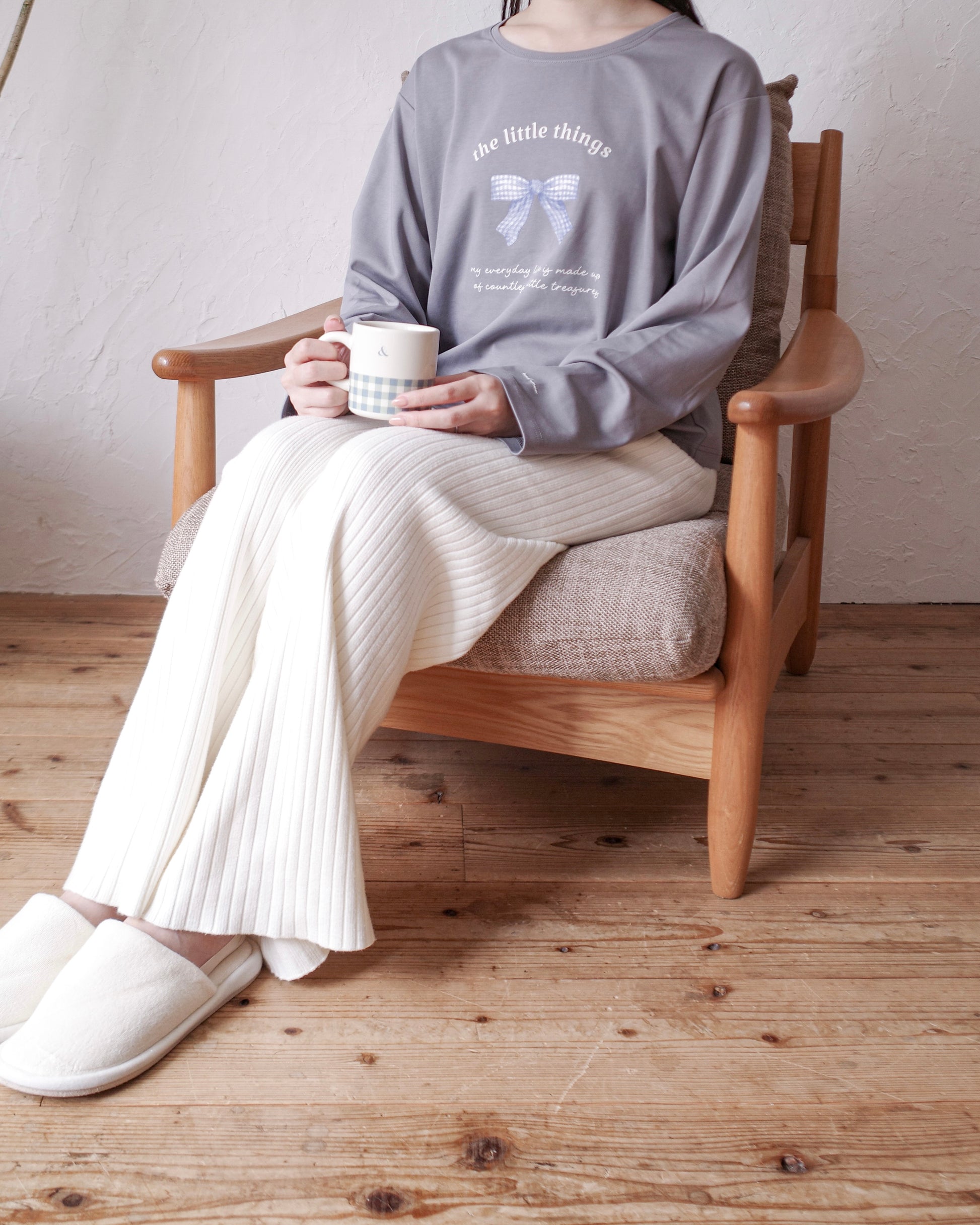 cozy fit rib knit pants〈2月下旬〜3月上旬お届け〉