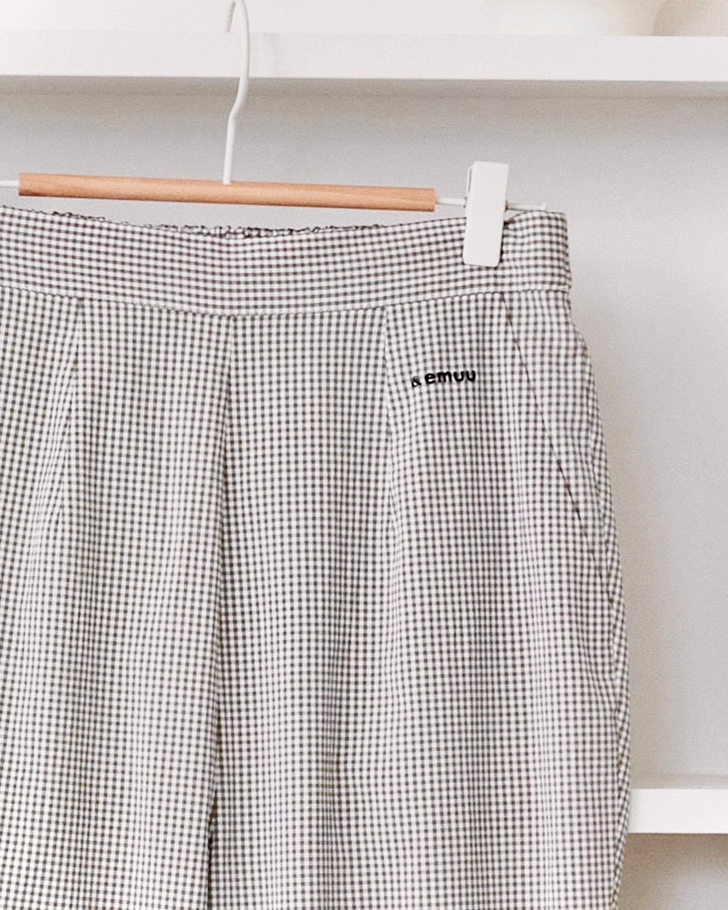 check flare pants | &emuu(アンドエミュー)official通販サイト