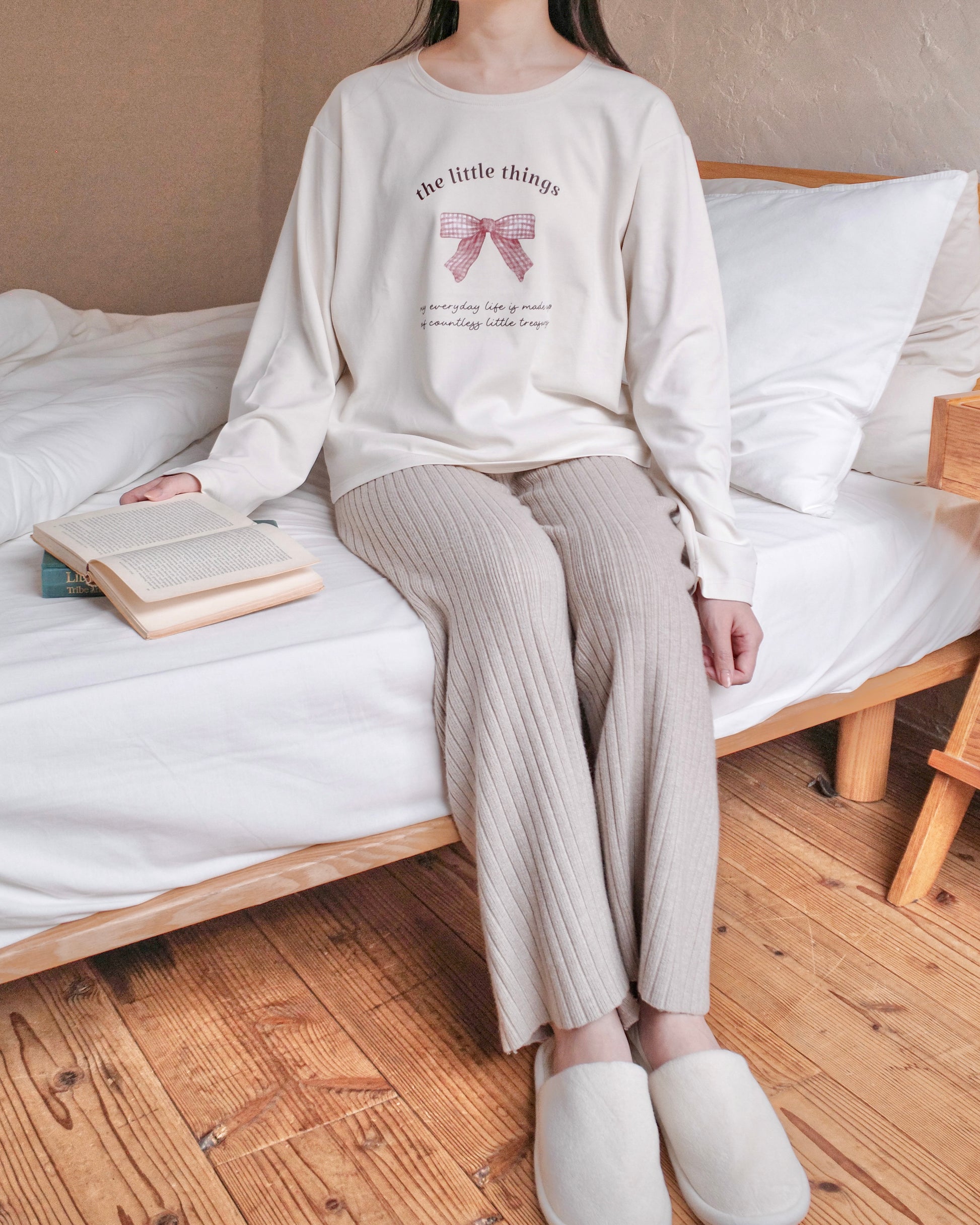 cozy fit rib knit pants〈2月下旬〜3月上旬お届け〉