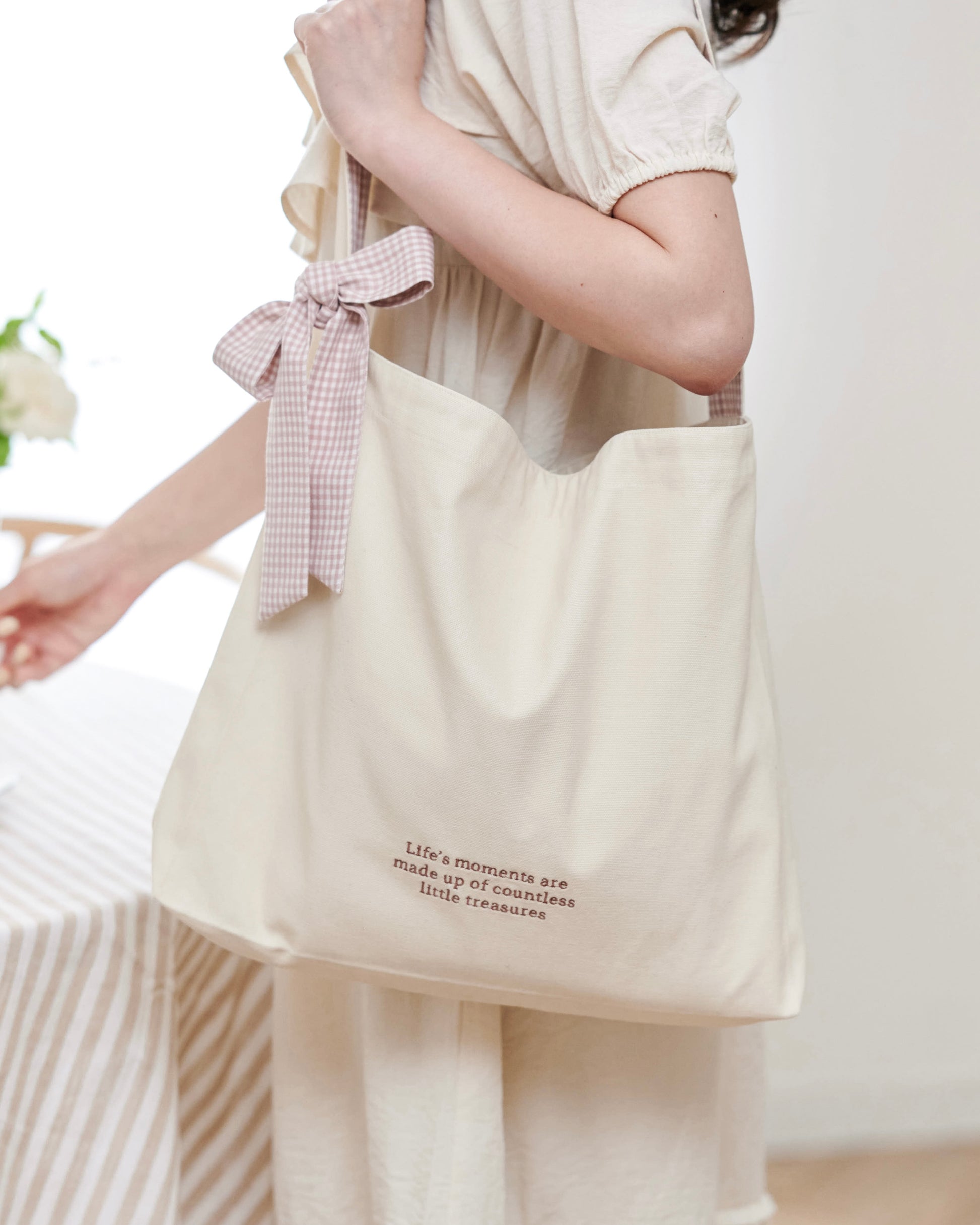 one-handle ribbon tote bag〈8月下旬〜9月上旬お届け〉