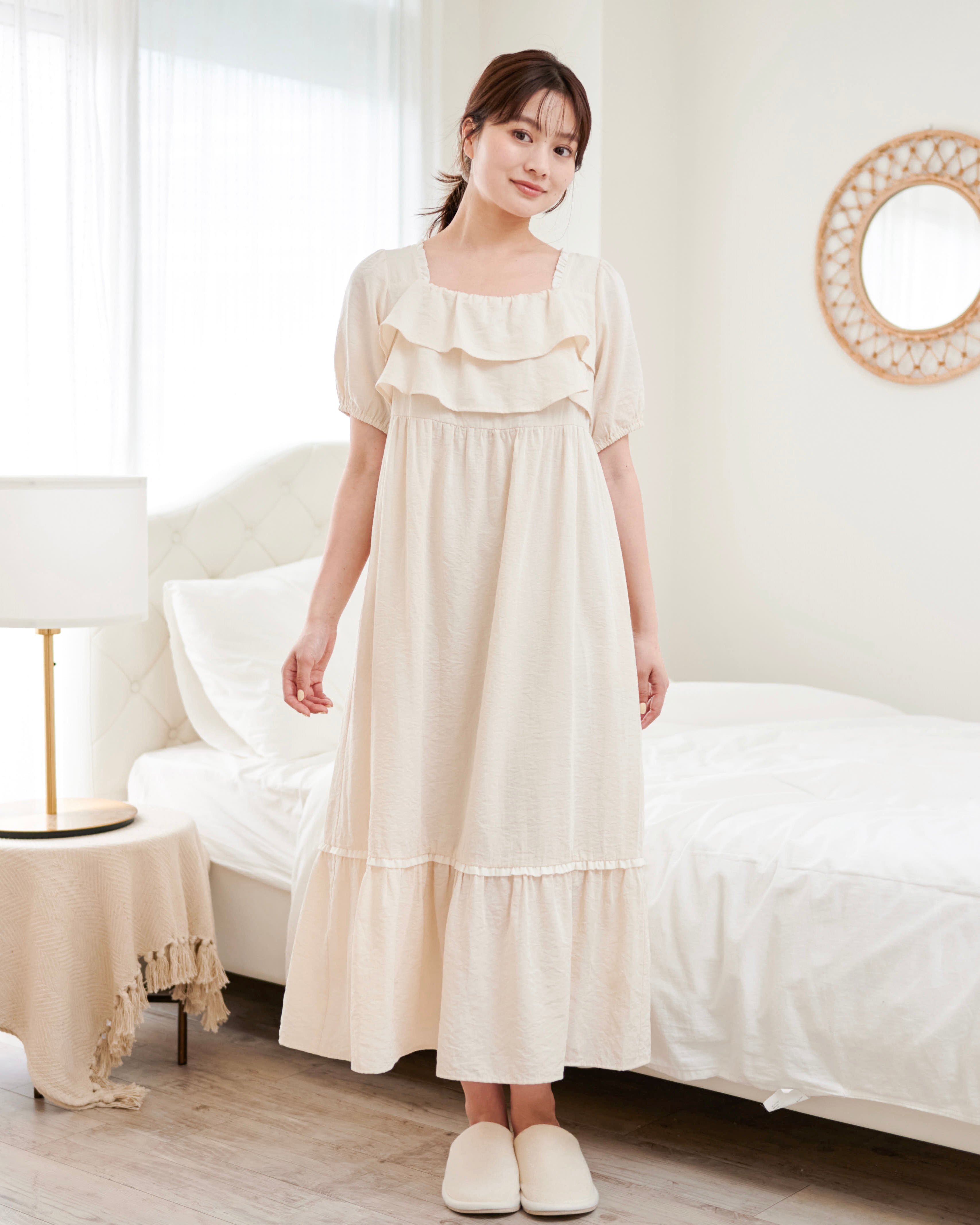 frilled one piece | &emuu(アンドエミュー)official通販サイト