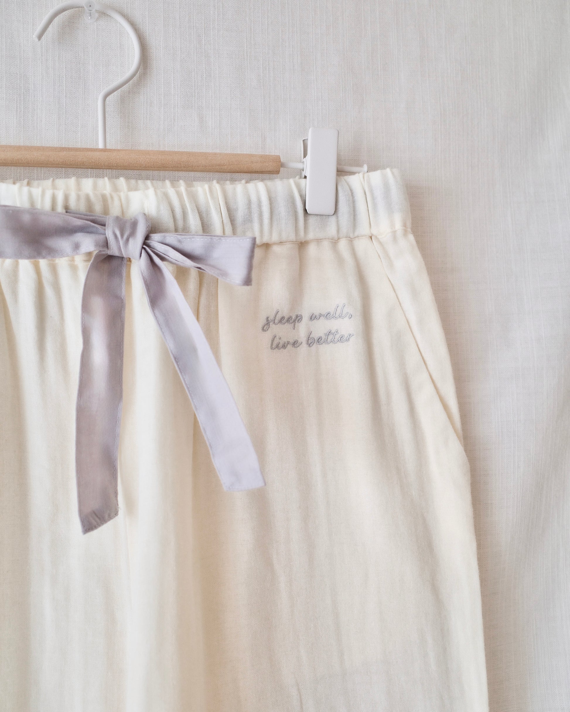 long sleeve cotton pajamas〈12月中旬〜12月下旬お届け〉