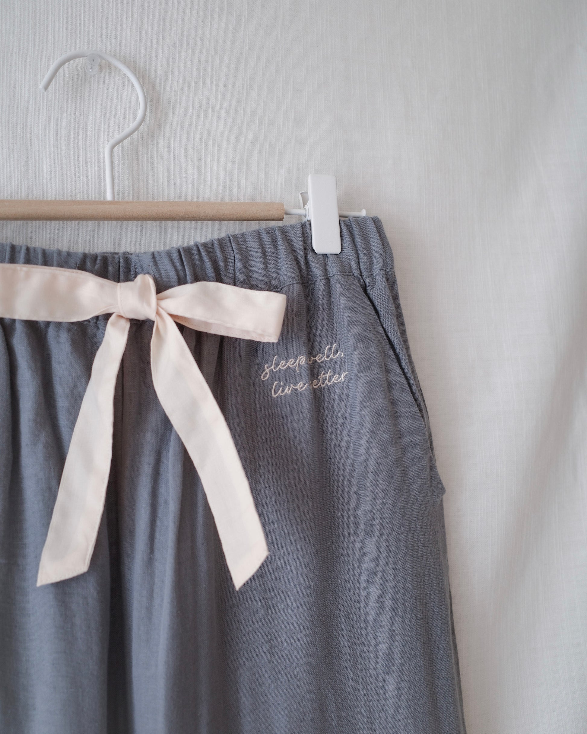 long sleeve cotton pajamas〈12月中旬〜12月下旬お届け〉