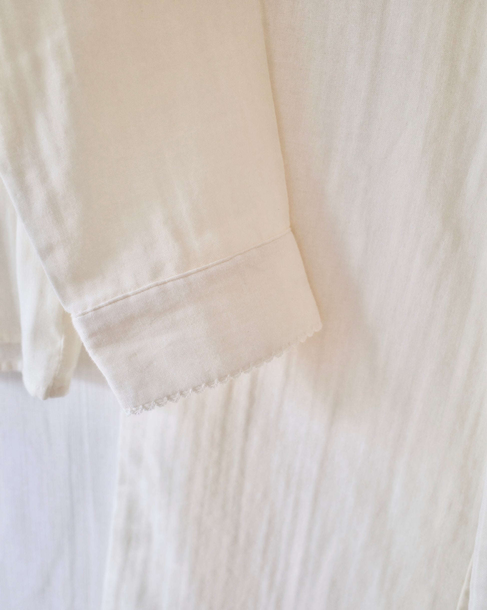 long sleeve cotton pajamas〈12月中旬〜12月下旬お届け〉