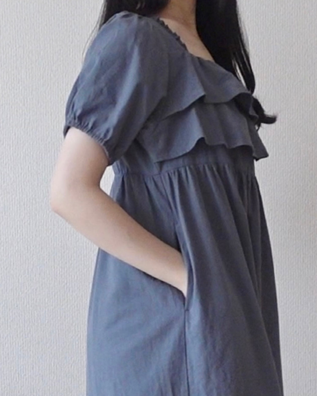 frilled one piece〈8月中旬〜8月下旬お届け〉