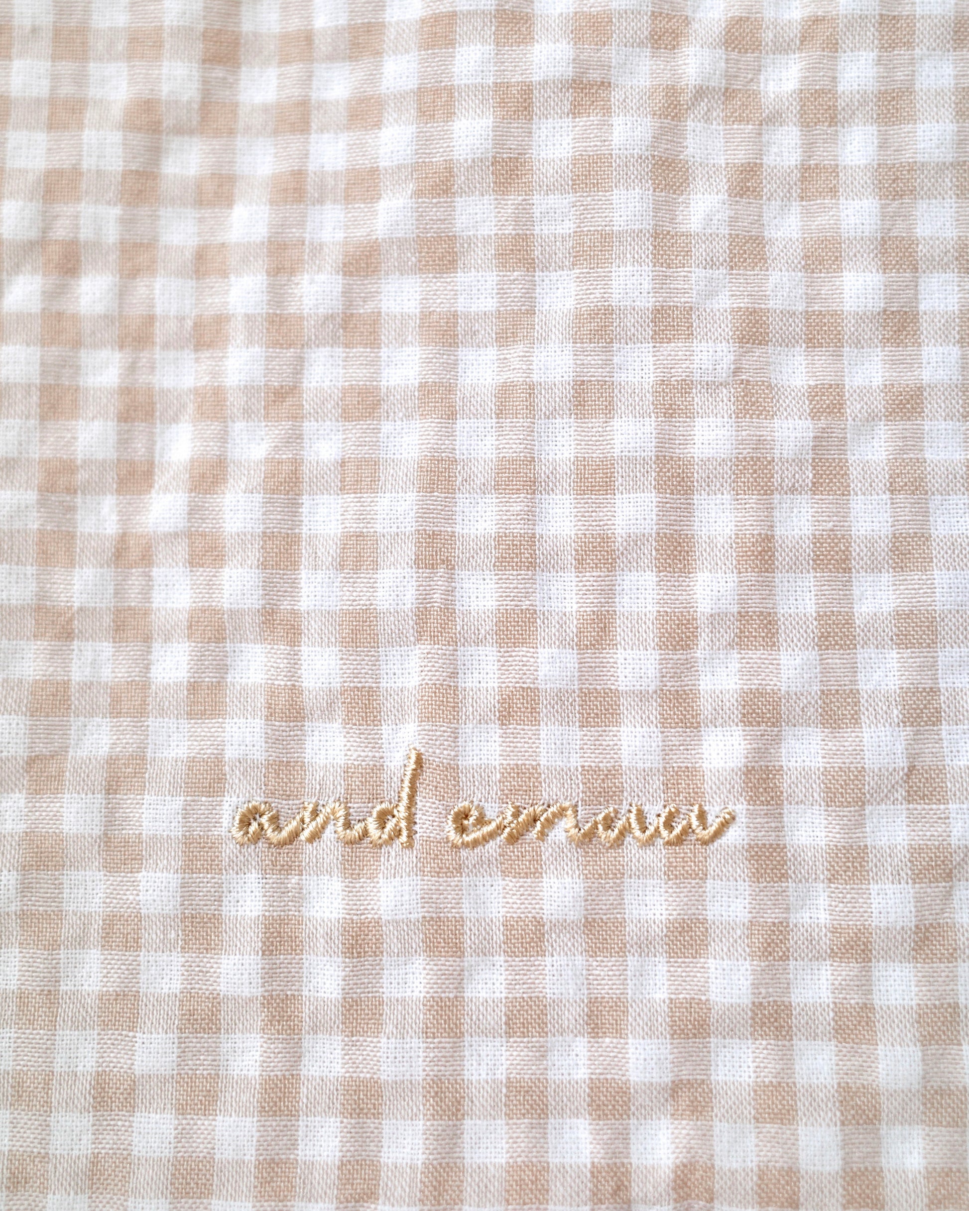 checked fabric pouch〈10月上旬〜10月中旬お届け〉