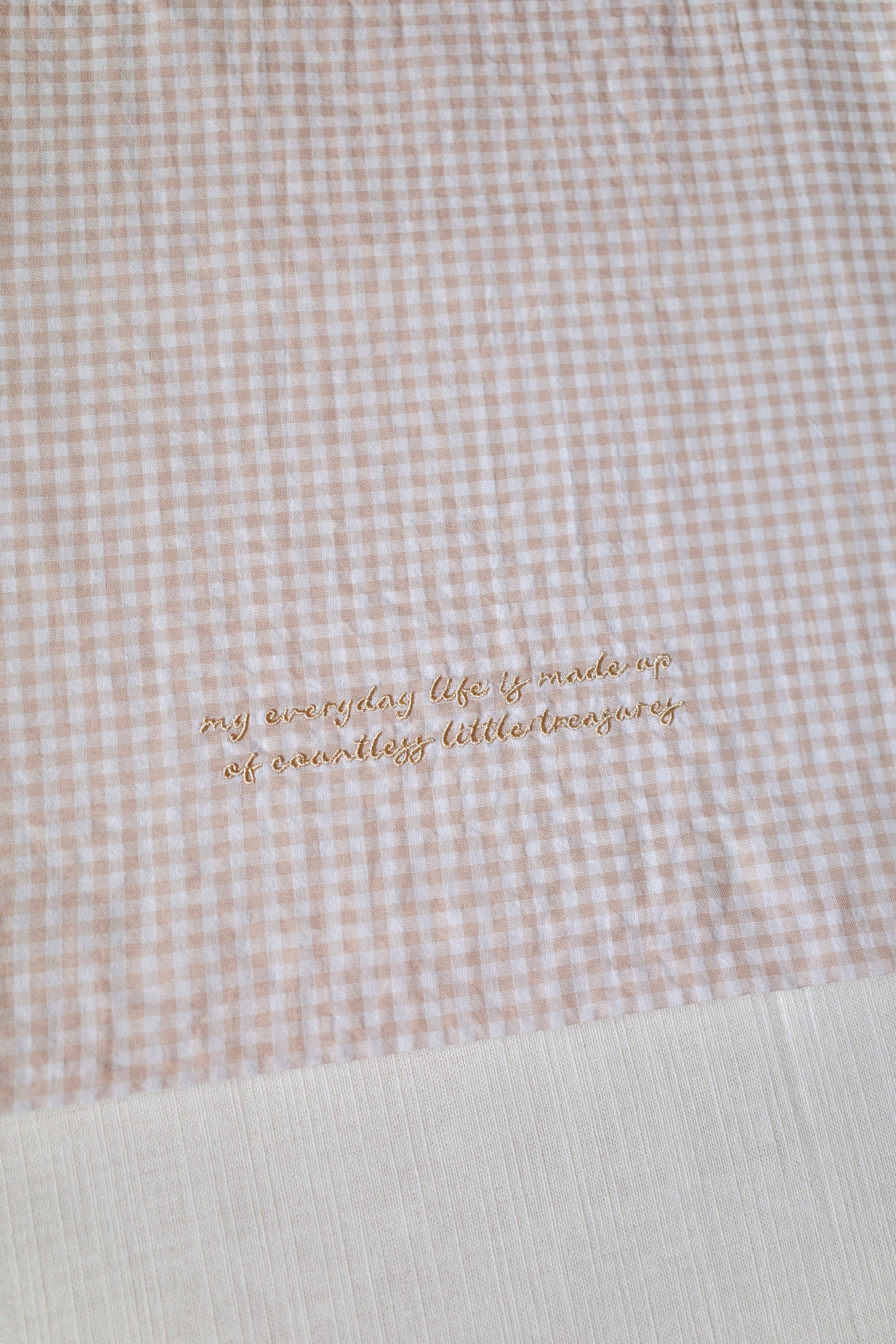 checked fabric eco bag〈10月上旬〜10月中旬お届け〉