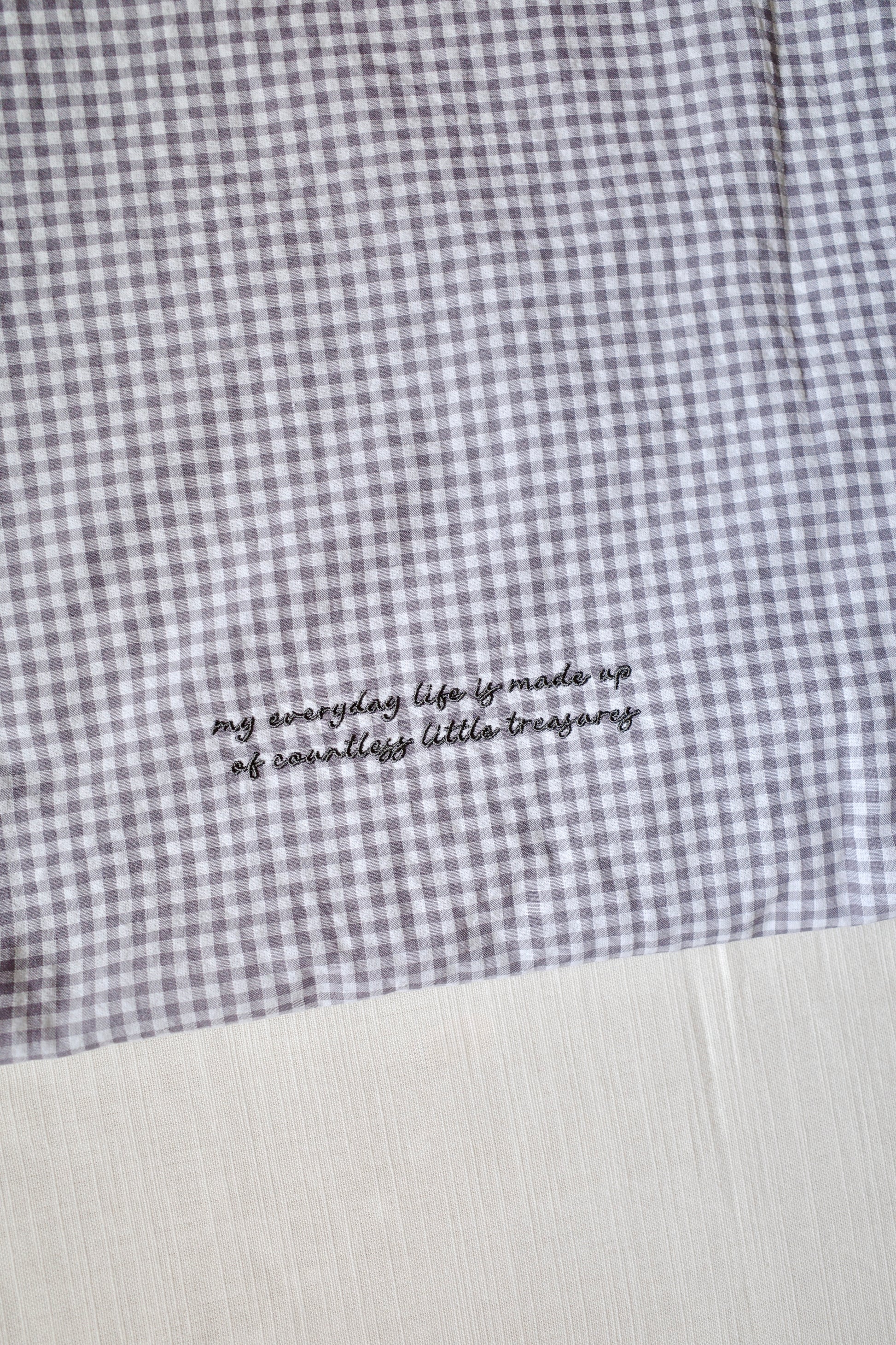 checked fabric eco bag〈10月上旬〜10月中旬お届け〉