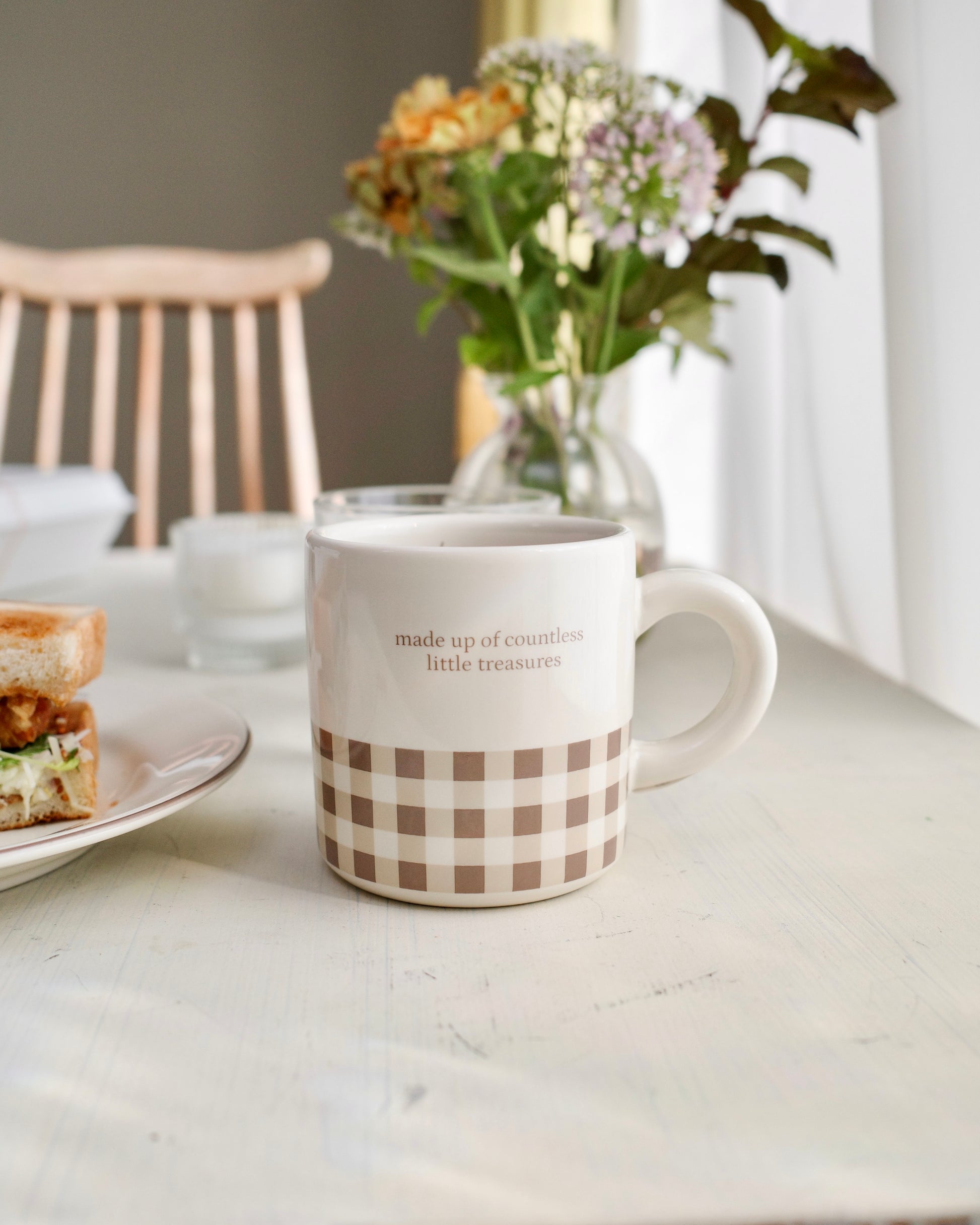check pattern mug〈11月中旬〜11月下旬お届け〉