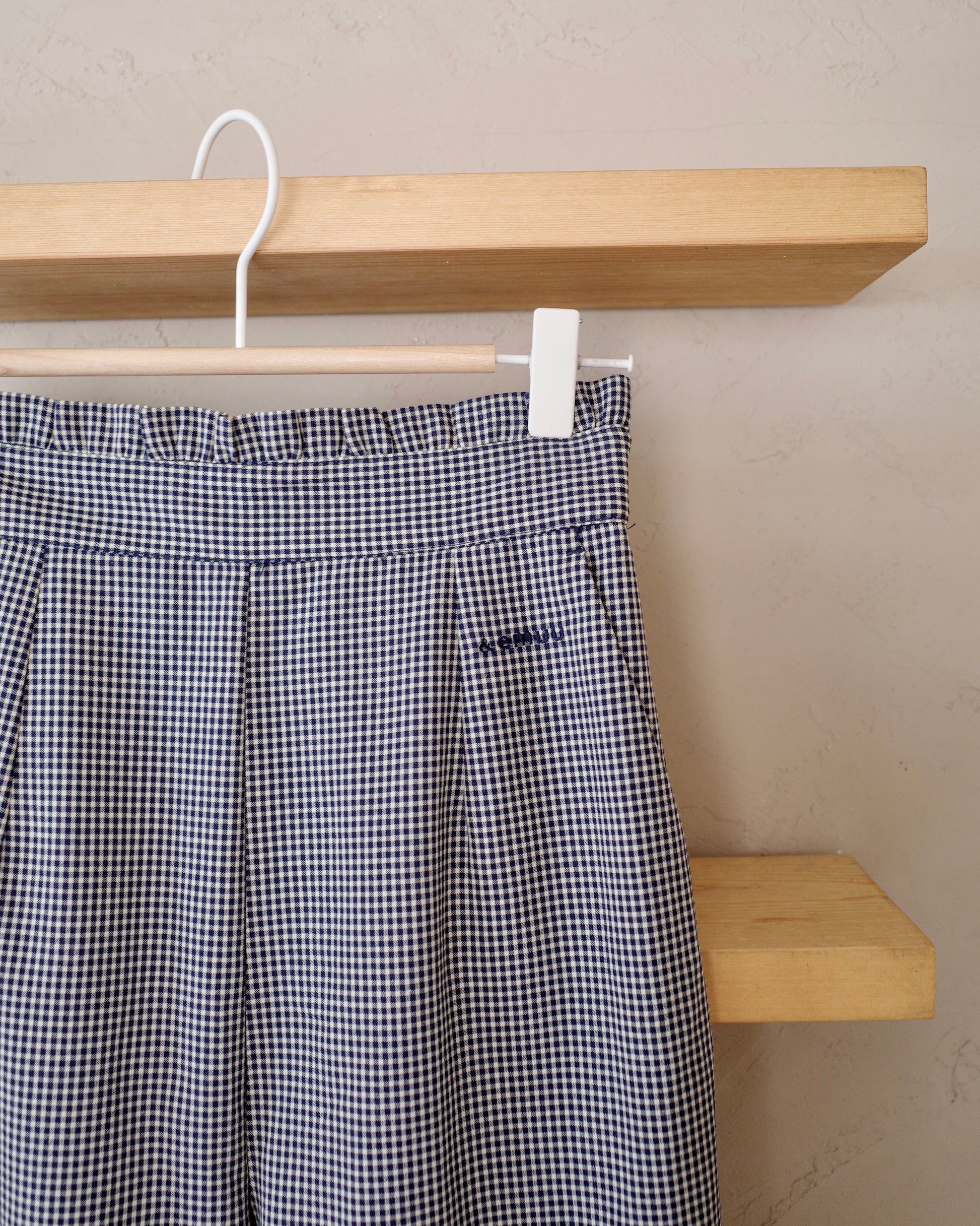 waist frill checked pants〈12月下旬〜1月上旬お届け〉