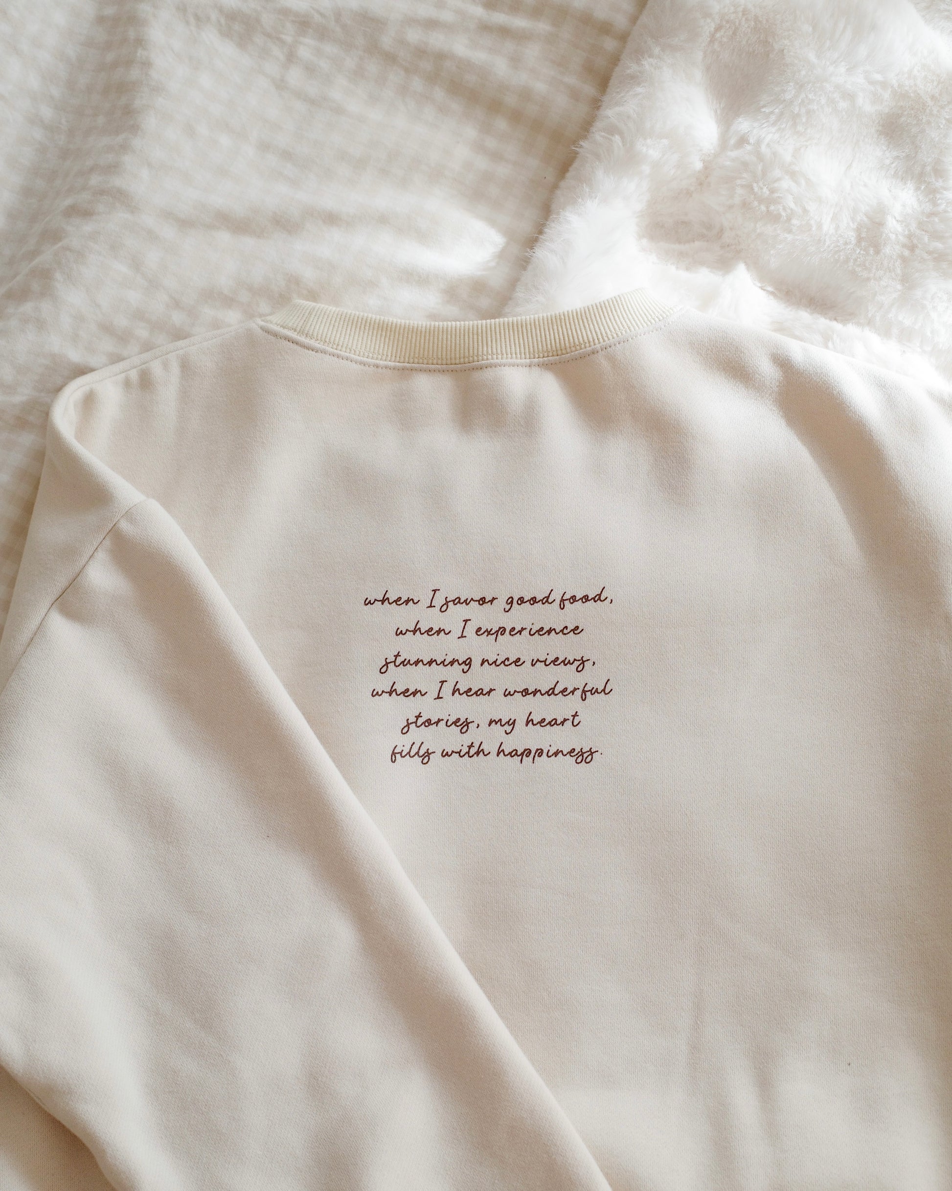 cozy fit message sweatshirt〈2月下旬〜3月上旬お届け〉