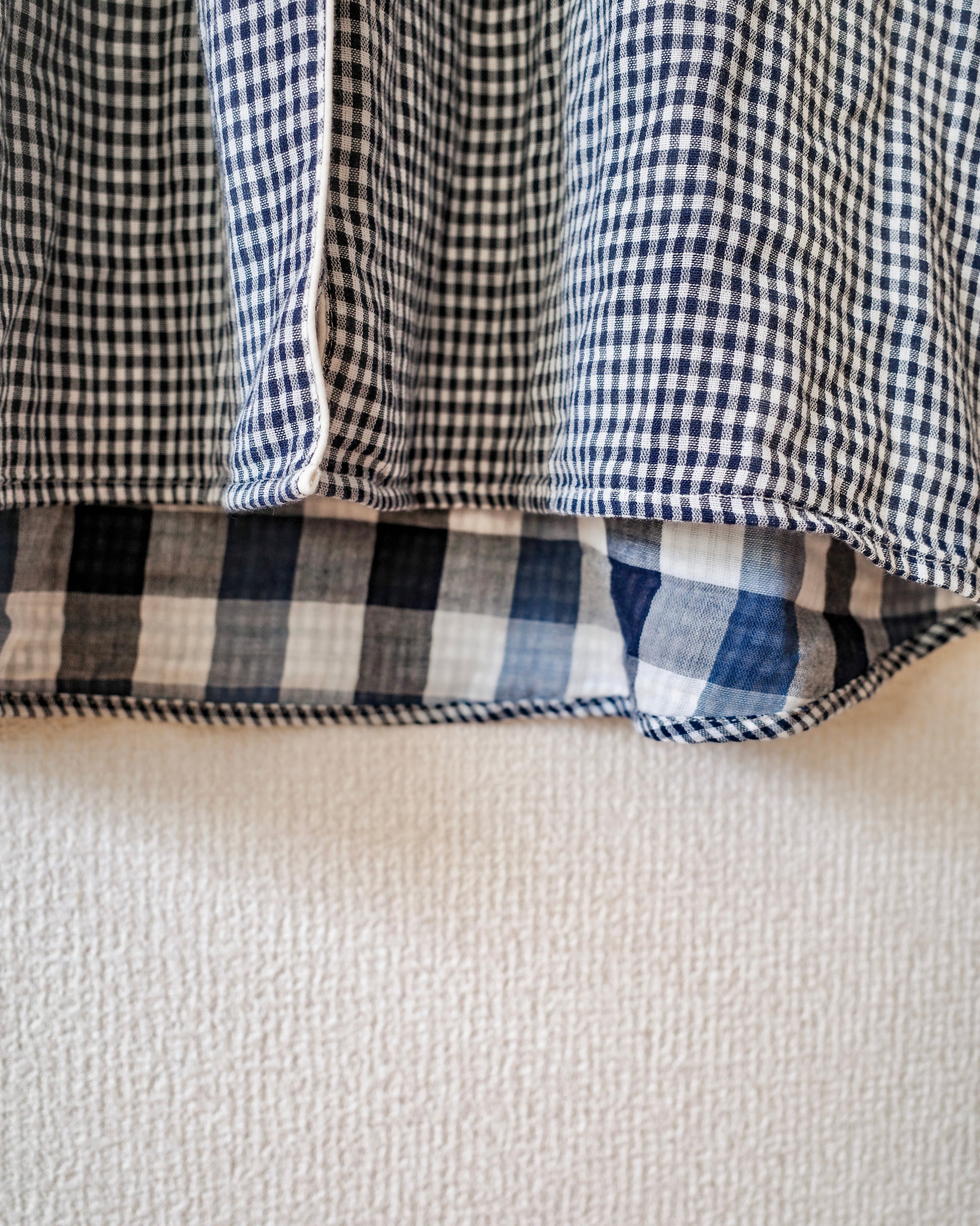 gingham shirt pajama dress〈4月中旬〜4月下旬お届け〉