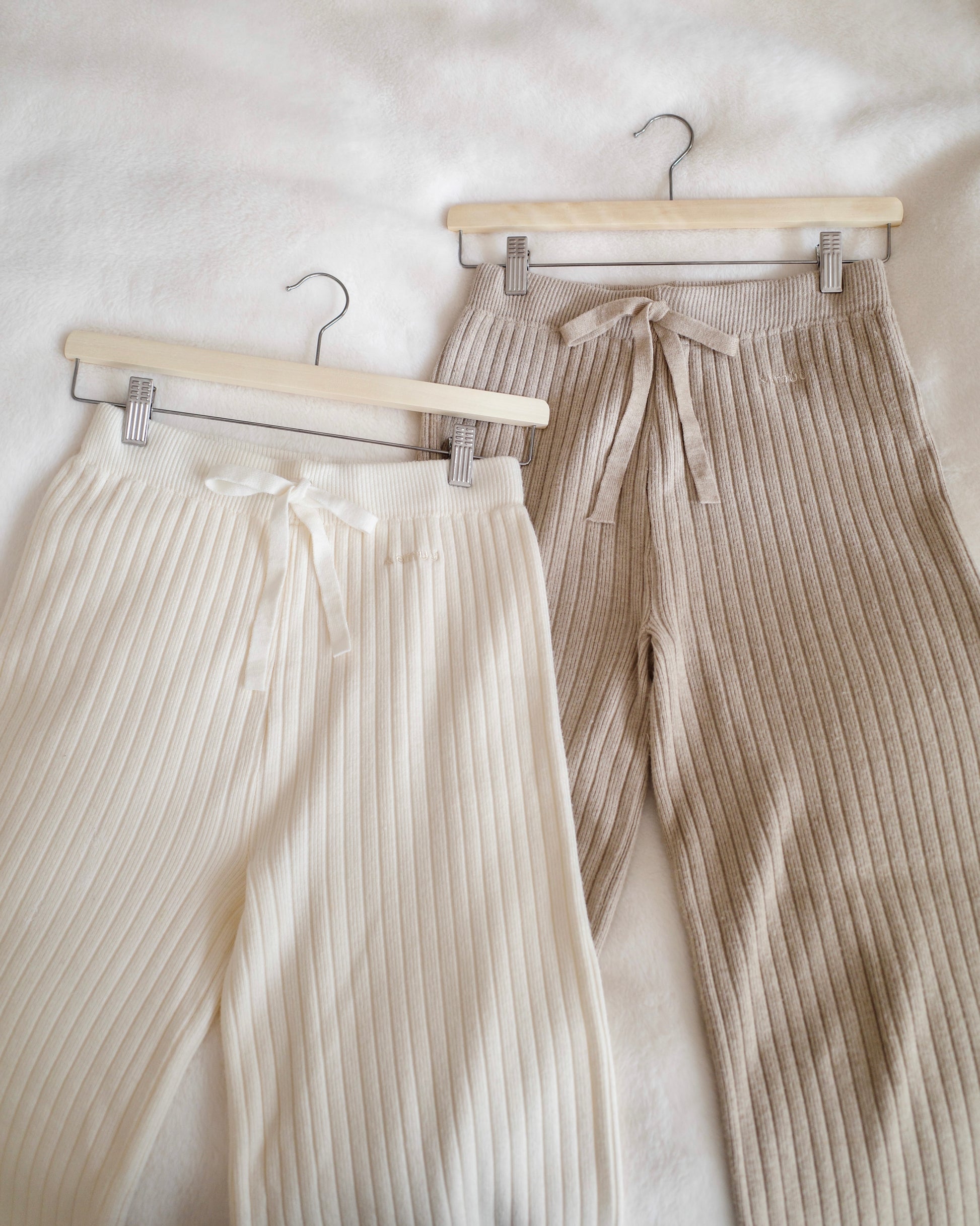 cozy fit rib knit pants〈2月下旬〜3月上旬お届け〉