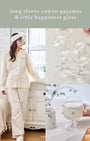 【SET販売】long sleeve cotton pajamas & little happiness glass